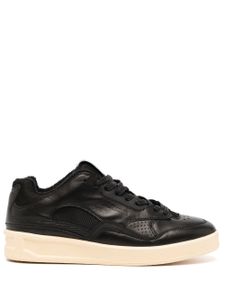 Jil Sander baskets à lacets - Noir