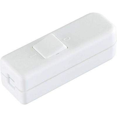 interBär 8006-008.01 Snoerschakelaar Wit 1x uit/aan 6 A 1 stuk(s)