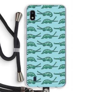 Kroko: Samsung Galaxy A10 Transparant Hoesje met koord