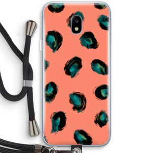 Pink Cheetah: Samsung Galaxy J3 (2017) Transparant Hoesje met koord