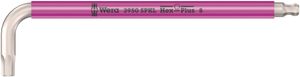 Wera 3950 SPKL Multicolour Stiftsleutel metrisch, RVS, 2,0 x 101 mm - 1 stuk(s) - 05022661001