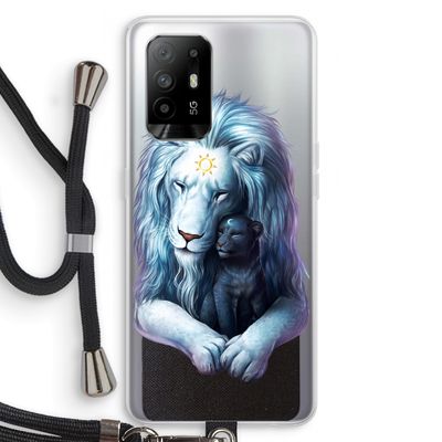 Child Of Light: Oppo A94 5G Transparant Hoesje met koord