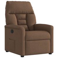 Fauteuil verstelbaar stof bruin - thumbnail