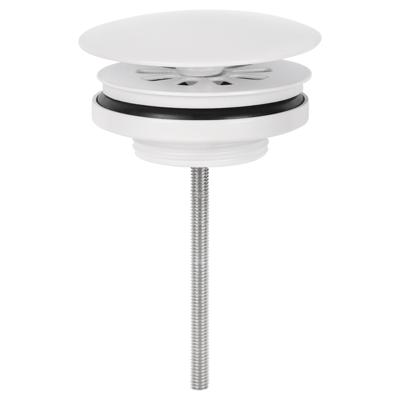 Differnz afvoerplug always open | mat wit | 72mm