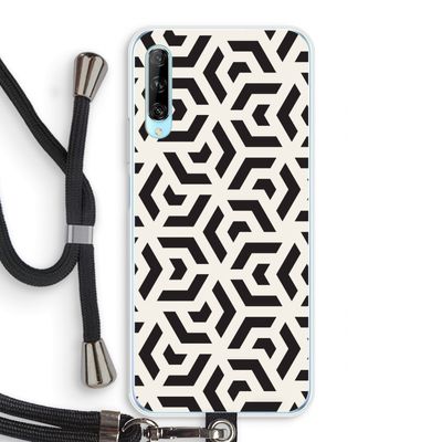 Crazy pattern: Huawei P Smart Pro Transparant Hoesje met koord