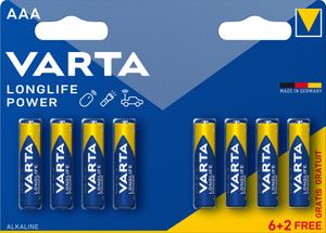 Varta Alkaline-Batterij AAA | 1.5 V DC | 8 stuks | 1 stuks - VARTA-4903SO - VARTA-4903SO
