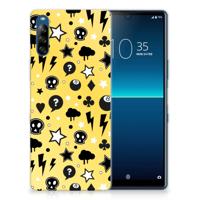 Silicone Back Case Sony Xperia L4 Punk Geel