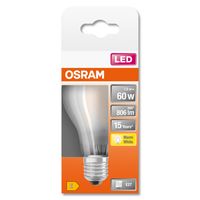 OSRAM 4058075112506 LED-lamp Energielabel E (A - G) E27 Peer 6.5 W = 60 W Warmwit (Ø x l) 60 mm x 105 mm 1 stuk(s) - thumbnail