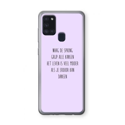 Sprong: Samsung Galaxy A21s Transparant Hoesje