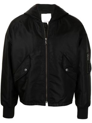 Ports V veste bomber à capuche - Noir