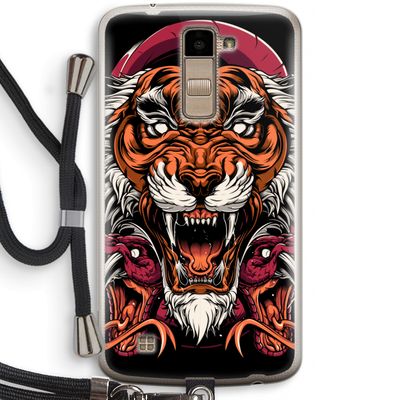 Tiger and Rattlesnakes: LG K10 (2016) Transparant Hoesje met koord