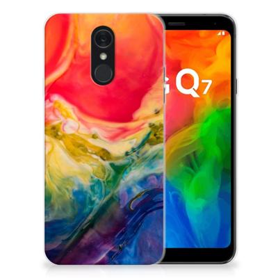 Smartphone hoesje LG Q7 Watercolor Dark Smartphone hoesje LG Q7 Watercolor Dark