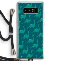 Diplodocus: Samsung Galaxy Note 8 Transparant Hoesje met koord