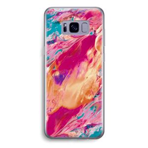 Pastel Echoes: Samsung Galaxy S8 Transparant Hoesje