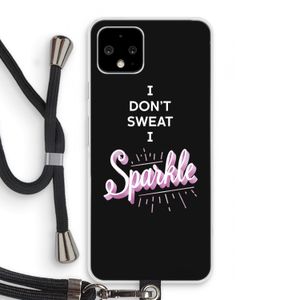 Sparkle quote: Pixel 4 Transparant Hoesje met koord