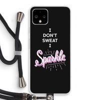 Sparkle quote: Pixel 4 Transparant Hoesje met koord
