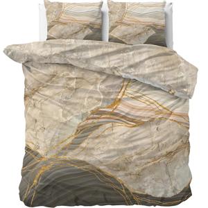 Sleeptime Marble Botticino Dekbedovertrekset Taupe-2-persoons (200 x 200/220 cm)