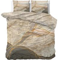 Sleeptime Marble Botticino Dekbedovertrekset Taupe-Lits-jumeaux (240 x 200/220 cm)