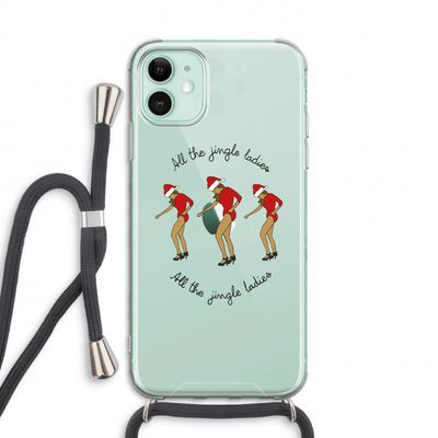 Jingle Ladies: iPhone 11 Transparant Hoesje met koord