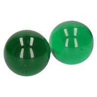 Knikkers XXl formaat - 2x - groen - dia 6 cm - Bonken - Mega grote knikkers speelgoed
