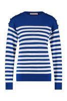 Babet stripe pullover - nightblue/off white - 07105