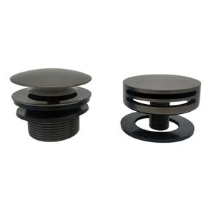 Badafvoer Wiesbaden Caral | Knop/Plug | Excl.Waste voor badplug overloop combinatie | Gunmetal