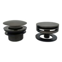 Badafvoer Wiesbaden Caral | Knop/Plug | Excl.Waste voor badplug overloop combinatie | Gunmetal