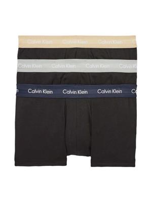 Calvin Klein - 3p Low Rise Trunk - Cotton Stretch - 6ED, Maat:L