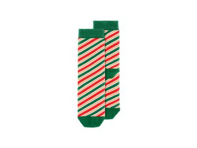 Kerstsokken kind Gestreept Rood/Groen
