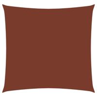 Zonnescherm vierkant 5x5 m oxford stof terraccota