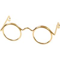 Creativ Company Bril, b: 35 mm, gatgrootte 13 mm, goud, 10 stuk/ 1 doos