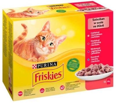 Friskies Mix vlees - nat kattenvoer - 12 x 85 g