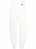 Philipp Plein pantalon de jogging à logo Signature brodé - Blanc - thumbnail