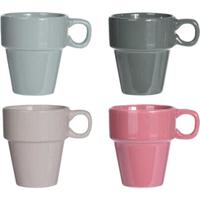 Beker set 4 stuks stapelbaar Beker set 4 stuks stapelbaar