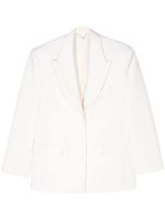 Magda Butrym blazer oversize à simple boutonnage - Tons neutres