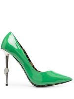 Philipp Plein escarpins Decollete 120 mm à fini verni - Vert