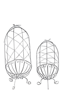 Kooitje ijzer op pootjes S 22x50 cm Buitengewoon de Boet - Buitengewoon de boet