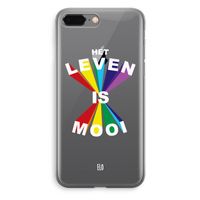 Het Leven Is Mooi: iPhone 8 Plus Transparant Hoesje