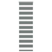 Zebra rolgordijn 45x100 cm stofbreedte 40,9 cm donkergrijs