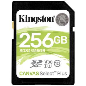 Kingston Technology 256GB SDXC Canvas Select Plus 100R C10 UHS-I U3 V30