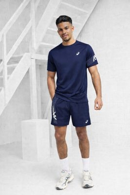 Asics Icon Zomerset Heren Donkerblauw - Maat L - Kleur: Donkerblauw | Soccerfanshop