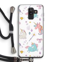 Fantasiewereld: Samsung Galaxy J8 (2018) Transparant Hoesje met koord