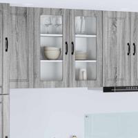 Keukenkast met plank Grijs Sonoma 80 x 31 x 80 cm Bewerkt hout