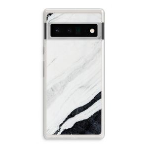 Elegante marmer: Google Pixel 6 Pro Transparant Hoesje