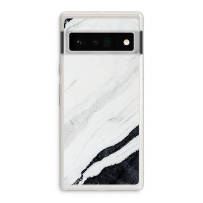 Elegante marmer: Google Pixel 6 Pro Transparant Hoesje