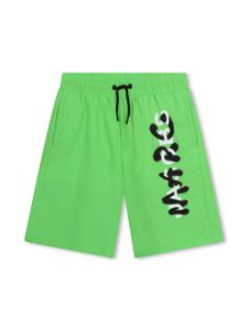 Marc Jacobs Kids short de bain à logo imprimé - Vert