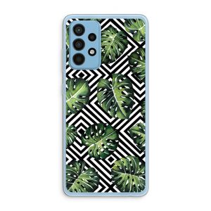 Geometrische jungle: Samsung Galaxy A52 Transparant Hoesje