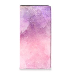 Bookcase Samsung Galaxy A14 5G Pink Purple Paint