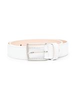 Colorichiari ceinture en cuir à boucle - Blanc