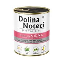 DOLINA NOTECI Premium rijk aan kalfsvlees met groene erwten - natvoer voor honden - 800g